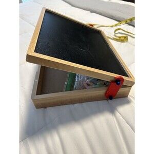 2-sided Art Box Dry Erase/Chalkboard Portable Easel